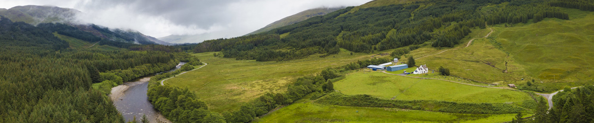 Glenorchy Farm from the air