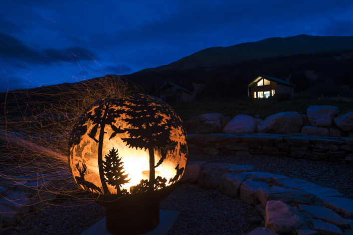 Firepit at the Glenorchy Farm Cabins