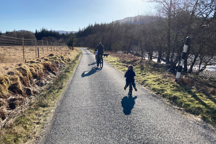 Biking at Glenorchy Farm