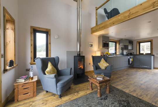 Inside Glenorchy Farm Cabin