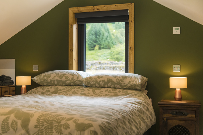 Bedroom in Glenorchy Cabin
