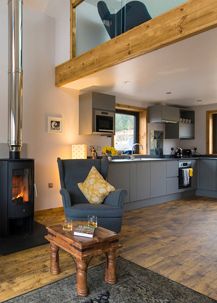 Inside Glenorchy Farm Cabin