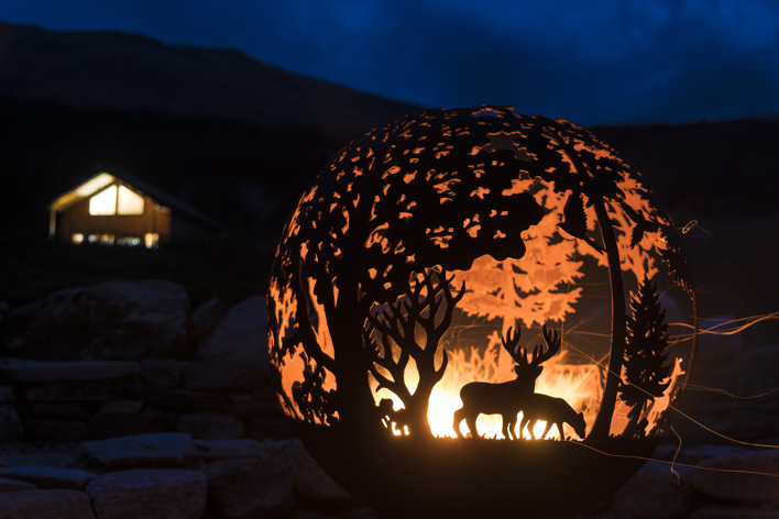 Beautiful Fire Pit at Glenorchy Farm