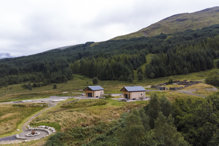 Glenorchy Cabins with a fire pit
