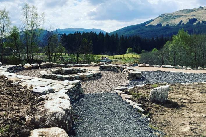 Fire Pit at Glenorchy Cabins