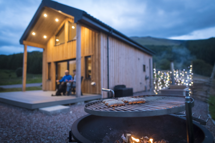 BBQ at Glenorchy Farm Cabin