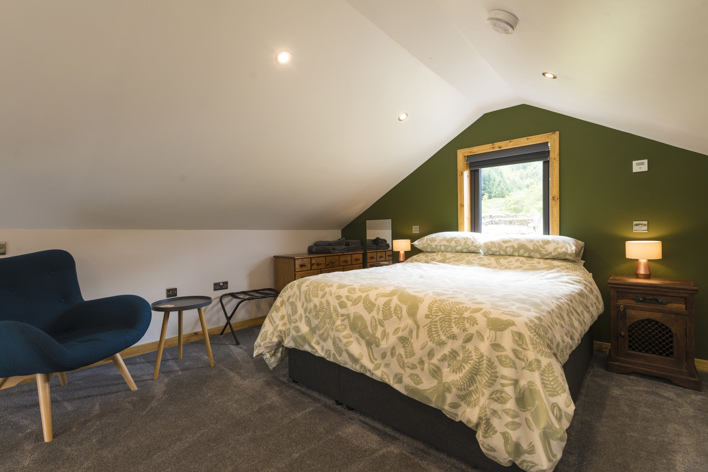 Bedroom in Log Cabin